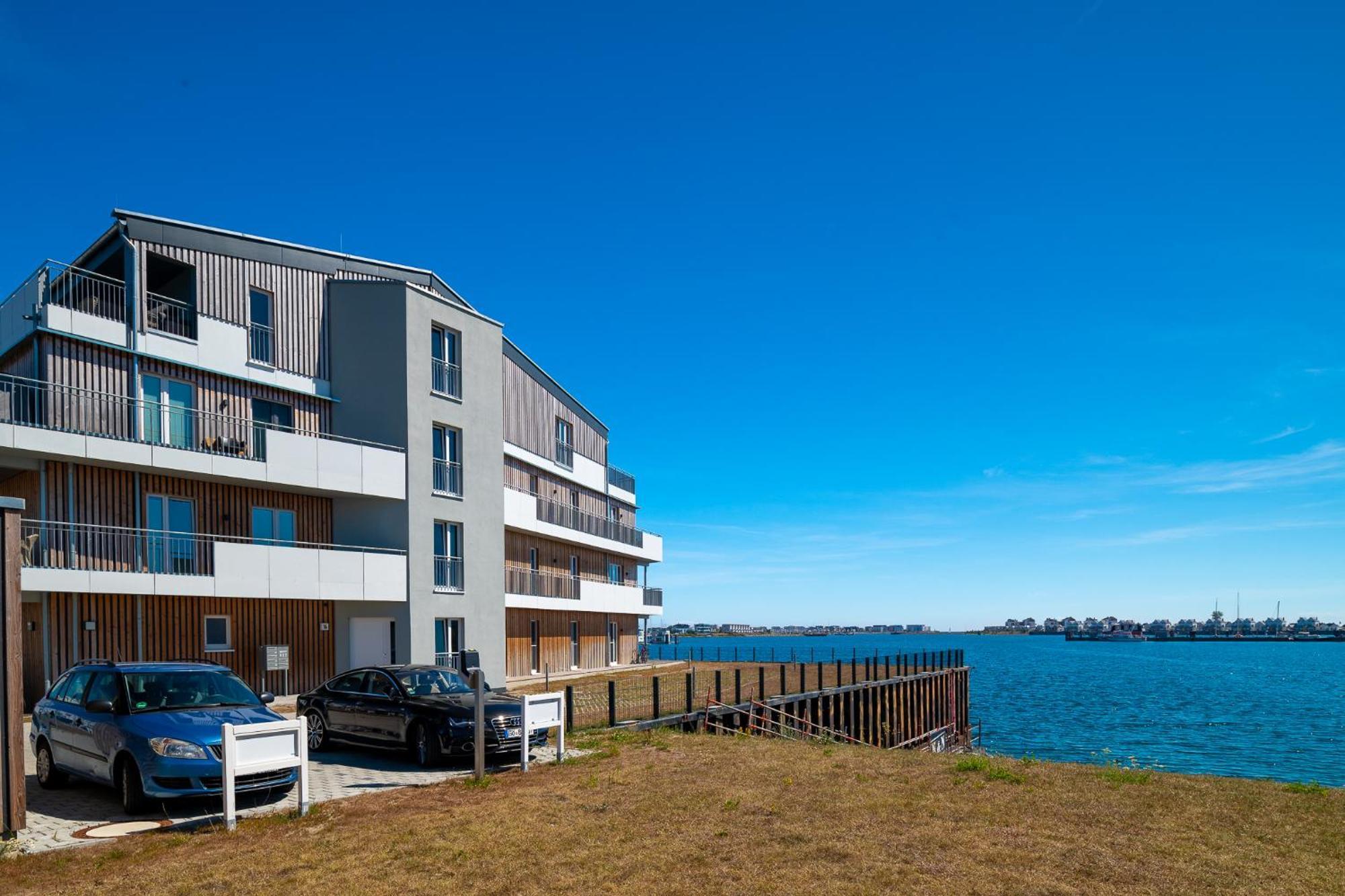 Zweite Heimat- Eg, Infrarotsauna, Grosse Dusche, Terrasse, Blick Auf Das Hafenbecken Olpenitz Exteriör bild